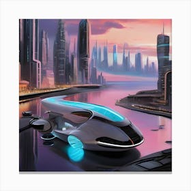 Futuristic Cityscape 11 Canvas Print