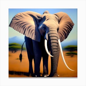 AFRICAN ELEPHANT Canvas Print
