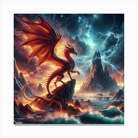 The Red Dragon 1 Canvas Print