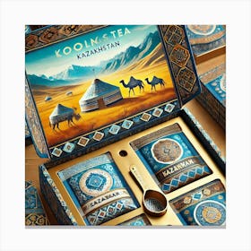 Inside Kazakhstan Product Packaging Canvas Print