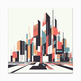 Abstract Cityscape 6 Canvas Print