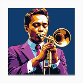 Albedobase Xl Geojazz Trumpet Musician Pop Art Wpaplogy 2 Canvas Print