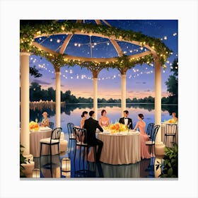 Dinner Under The Stars Canvas Print