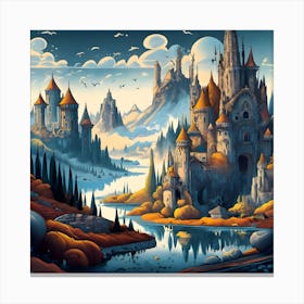 Fantasy Castle Canvas Print