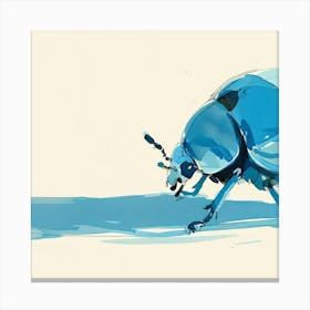 Blue Beetle Canvas Print