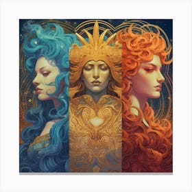 Three Goddesses Canvas Print