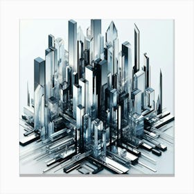 Futuristic Cityscape 30 Canvas Print