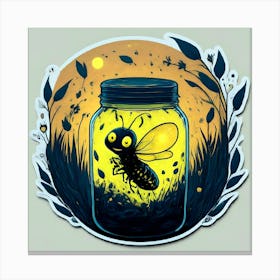 Bee In Jar 1 Canvas Print