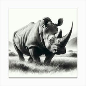 Rhinoceros 6 Canvas Print
