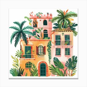 Tropical House Canvas Print