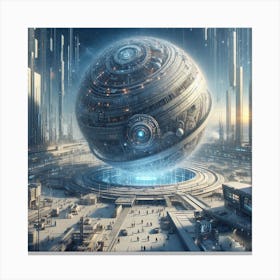 Futuristic City 75 Canvas Print