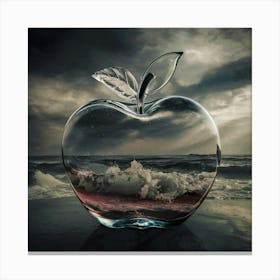 Apple In The Sea 1 Canvas Print