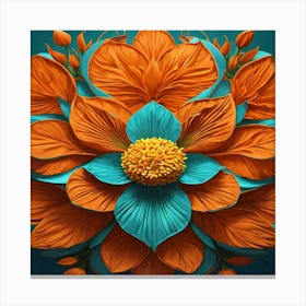 Abstract Floral Painting 1 Canvas Print