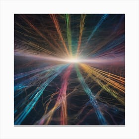 Abstract Rays Of Light 16 Canvas Print