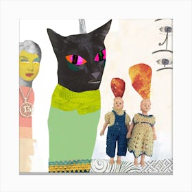 Black Cat And Other Superstitions Canvas Print
