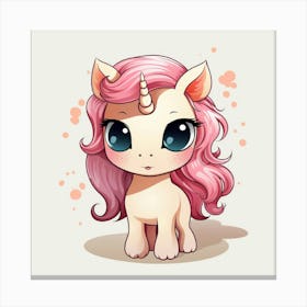 Cute Unicorn 827 Canvas Print