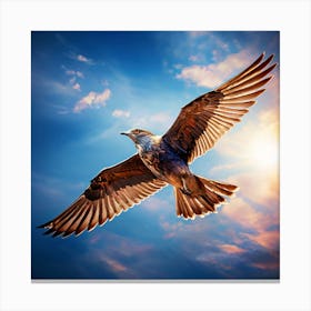 Eagle In Flight, A Bird Soaring Freely In The Sky Representing Freedom And Boundless Possibilities 2 Canvas Print