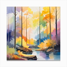 Autumn Forest 100 Canvas Print