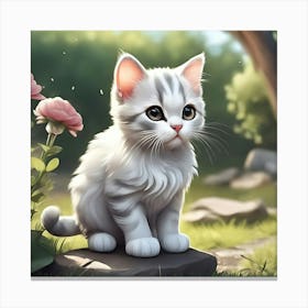 Cute Kitten 24 Canvas Print