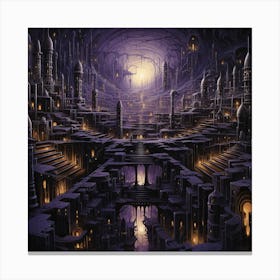 Dark City 1 Canvas Print