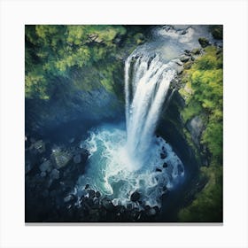 Waterfalls In Hawaii Canvas Print