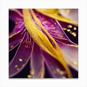 Close Up Of A Purple Flower 1 Canvas Print