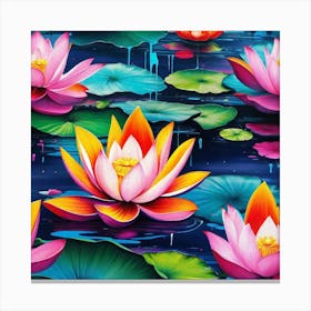 Lotus Flower 29 Canvas Print