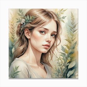 Portrait Of A Girl 19 Canvas Print