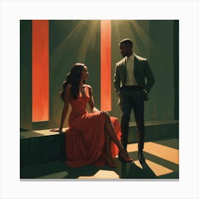 Man And Woman Canvas Print