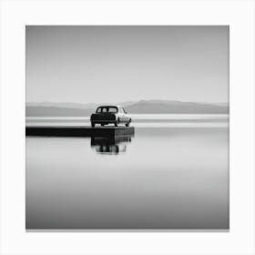 Car On A Dock Canvas Print