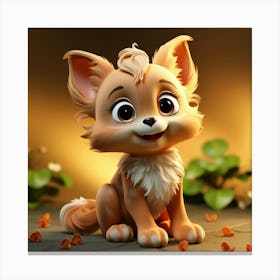 Cute Fox 53 Canvas Print