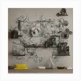 Wire Wall Art Canvas Print