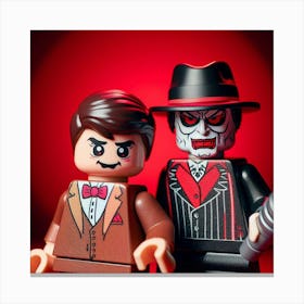 Ventriloquist and Scarface from the Batman 2 Canvas Print