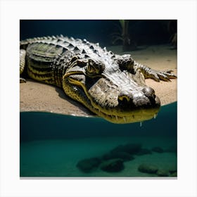 King Croco Canvas Print