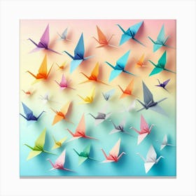 Origami Cranes 1 Canvas Print