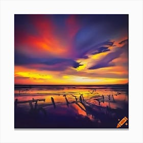 Sunset Beach Canvas Print