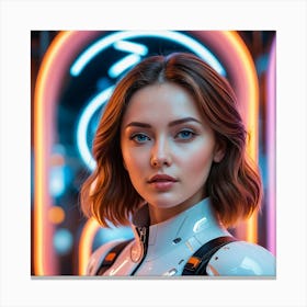 Futuristic Woman 25 Canvas Print