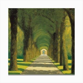 Allee At Schloss Kammer, Gustav Klimt 12 Canvas Print