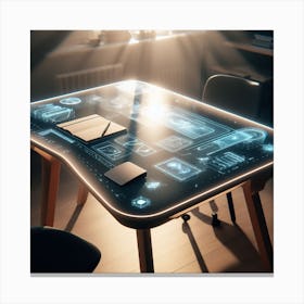 Futuristic Table 3 Canvas Print