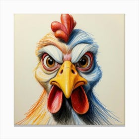 Chicken Portrait Canvas Print