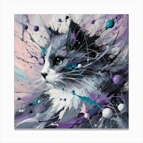 Cat Painting 4 Canvas Print