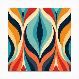 Abstract Wave Pattern Canvas Print