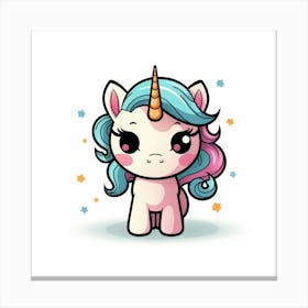 Cute Unicorn 651 Canvas Print