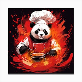 Panda Chef Canvas Print