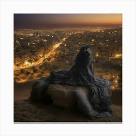 Islamic City At Night Canvas Print