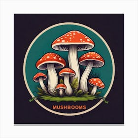 Mushroom Logo 3 Canvas Print