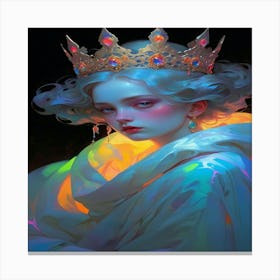 Girl With A Crown Canvas Print