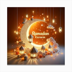 Ramadan Kareem Mubarak Greetings 6 Canvas Print