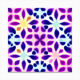 Abstract Flower Pattern Canvas Print