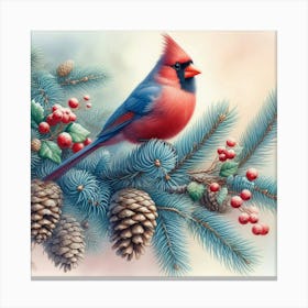 Cardinal Bird 1 Canvas Print